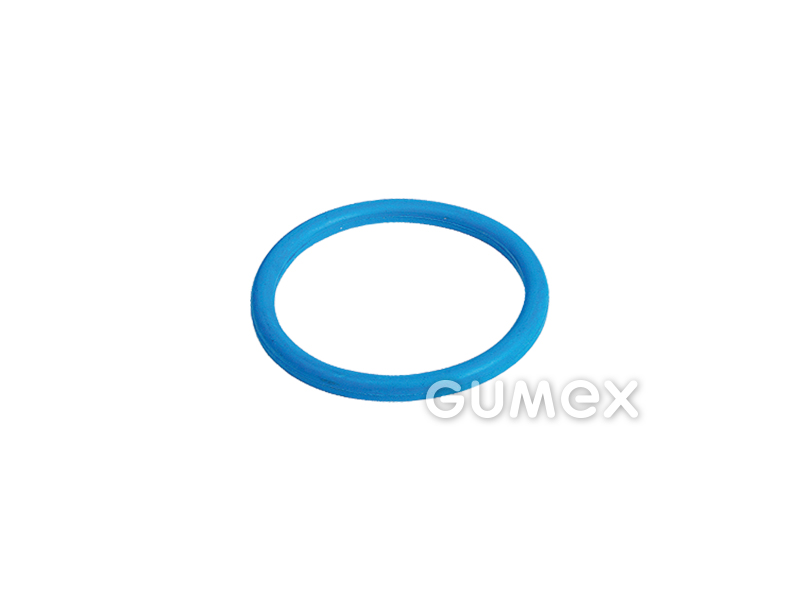 Gummidichtung für Lebensmittel Typ 2004, DN15 (18/26mm), 70°ShA, perbunan, -25°C/+110°C, blau, 